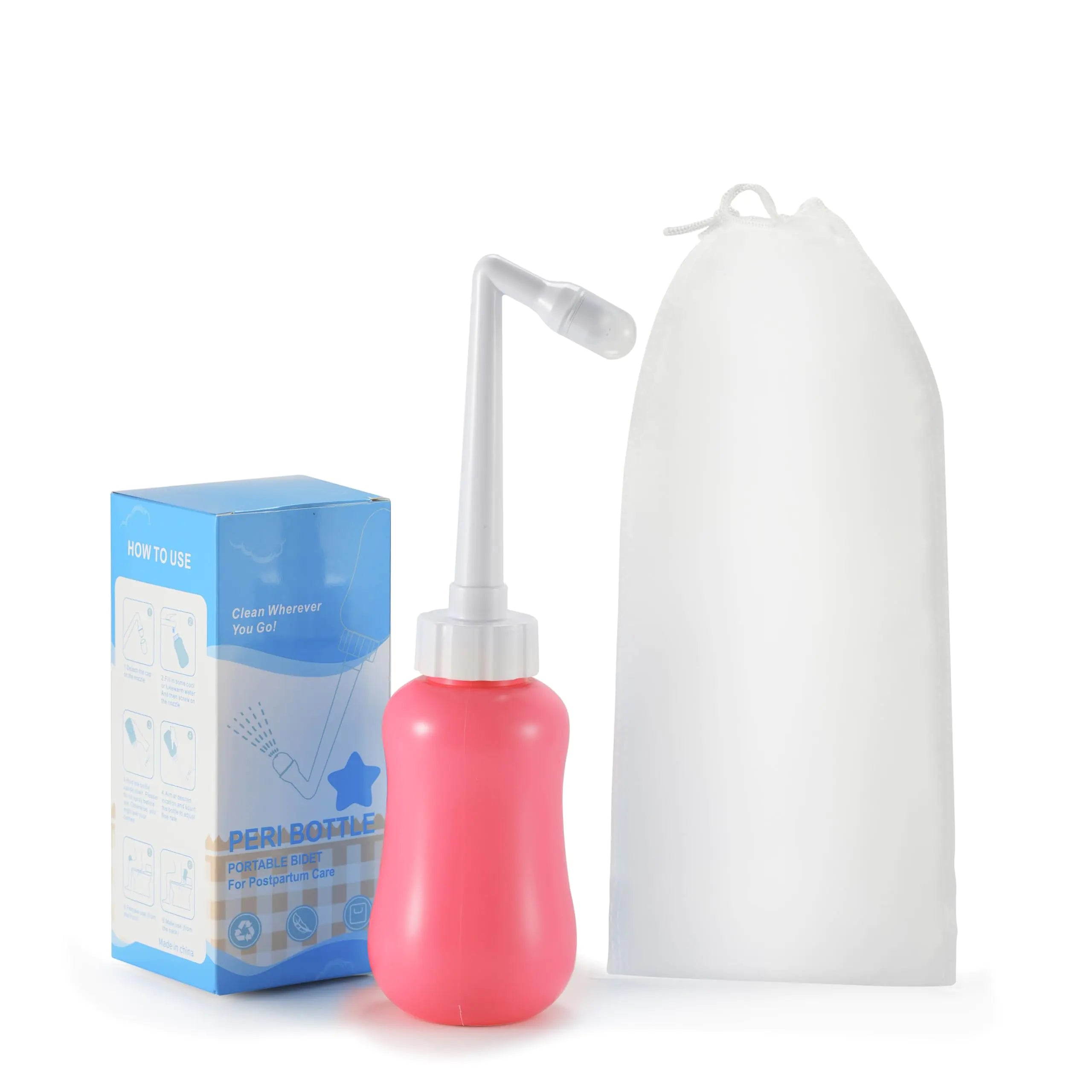 SPERO SPERA Portable Peri Bottle for Postpartum CarePerineal Cleansing Spray Bottle Portable Bidet Perineal Cleansing and Recovery for New MomTravel Bidet for Personal Use On The TravelingPink